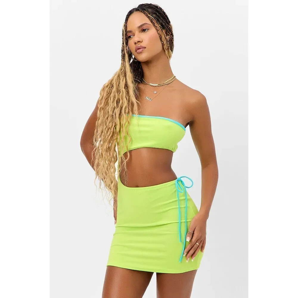 ✨Frankie’s Bikinis Renee Terry Strapless Tube Sz Small Dress✨